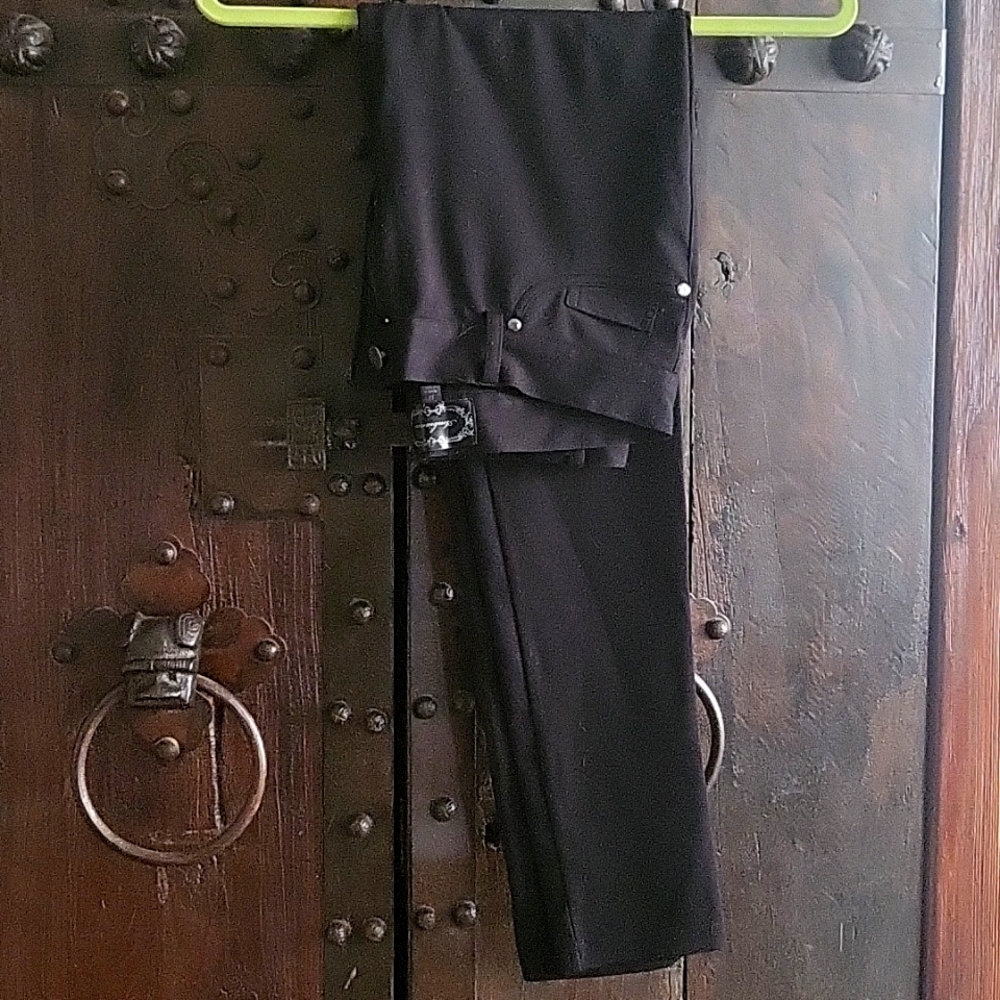 Black stretch  pants size M